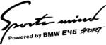 Stickify Sports mind BMW E46 matrica