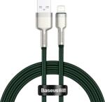 Baseus Cablu de Date Baseus USB for Lightning Cafule, 2.4A, 1m (Verde) (6953156202276)