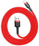 Baseus Cablu de Date Baseus Cafule USB Lightning 2, 4A 0, 5m - Rosu (6953156274921)