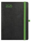 TopTimer Naptár, tervező, B6, heti, TOPTIMER, "Nero", fekete-zöld (NKN012ZU) - jatekotthon