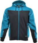 SARA Petrol Blue kapucnis Pulóver kabát, fekete/petrol kék (SARA-1-35-620-80-25)