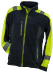 Urgent Polár-C jól láthatósági Polár Kabát, NEON sárga/fekete (URG-Polar-C)