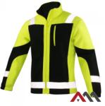 ART.MAS Eclipse Jól láthatósági polár kabát, NEON sárga/fekete (ART - Eclipse polár)