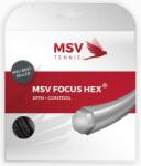 MSV Tenisz húr MSV Focus Hex (12 m) - black - Fekete (4893/4894/4921/4895/4834)