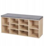  WESO SONOMA Cipőtároló pad párnázott üléssel 104x30 cm