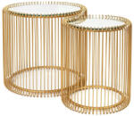 KARE Design KARE Wire réz dohányzóasztal szett üveglappal (KHM-83457)