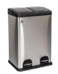 Brilanz Savery Szelektív szemetes, rozsdamentes acél, 40 l, 2×20 l (A26150)