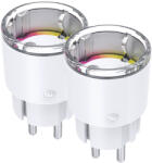 Gosund EP2-Z ZigBee intelligens aljzat (két csomag) 10A (EP2-Z-2) - scom