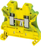Schneider Electric Linergy TR terminals blocks - NSYTRV22PE - Csavaros egyszintes földelőkapocs 1x1 csatlakozás 5, 2 mm 2, 5 mm2 zöld - sárga (NSYTRV22PE)
