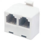 Somogyi Elektronic Telefon elosztó 1xdugó-2xaljzat TS 16/2/WH (TS 16-2/WH)