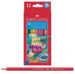 Faber-Castell Aquarell színesceruza készlet 12db + 1db ecset (114413) (114413) - aqua