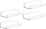 Original Deals Tartó konzol, polc, falhoz és bútorokhoz, prémium PVC-ből, rögzítési rendszer csavarral vagy dupla ragasztószalaggal, 4 darabos készlet, ORIGINAL DEALS (23AGL1312S)