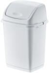 Dünya Plastik Billenőfedeles műanyag szemetes Fehér 18L (09703)