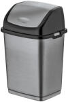 Dünya Plastik Billenőfedeles műanyag szemetes Szürke 50L (09705)