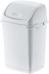 Dünya Plastik Billenőfedeles műanyag szemetes Fehér 10L (09702)