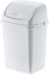 Dünya Plastik Billenőfedeles műanyag szemetes Fehér 35L (09704)