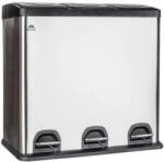 Brilanz Savery szelektív hulladékgyűjtő - rozsdamentes acél 3x20L (48860953)