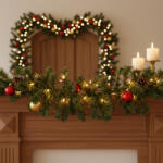  Fenyő girland - sötét zöld - 270 cm - PVC (56450)