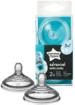 Tommee Tippee Natural Start közepes átfolyású etetőcumi 3 hónapos kortól 2 db