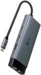 TP-Link UH6120C, 6 portos HUB, Type-C - 2xType-C, 3xUSB 3.0, HDMI 4K 60Hz, RJ45 1 Gbps, fekete EU (UH9120C)