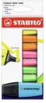 STABILO Highlighter - STABILO BOSS MINI - pachet de 5 - cu 5 culori diferite