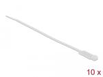 Delock Kábelkötöző címkével Hx 270 x Sz 4, 8 mm, 10 darab fehér
