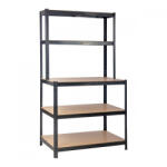 Mirpol Nagy teherbírású polc P 100x30/60x180 cm 150 kg (5905610250287) - homelux