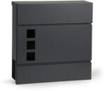 Homelux Postaláda horgyanyzott acélból újságtartóval antracit (HPB932-8) - homelux