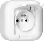 ORNO Priză aplicată simplă 2P+E cu capac, 16A, 250V, FAN, albă (O-NT-16FH_BIALY)