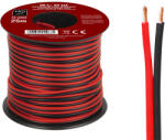 BLOW Hangszóró kábel 2x0, 22 mm fekete/piros 25 m (73-340)
