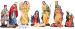 MagicHome karácsonyi dekoráció, Betlehemi figurák, poligyanta, 11 db (TC8091414)