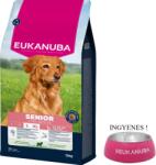 EUKANUBA EUKANUBA Mature & Senior Large Lamb & Rice 12 kg + Eukanuba tál INGYEN!