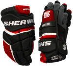 SHER-WOOD Mănuși de hochei Rekker Morph Pro Black/Red/White Junior 12 inci