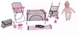 DIMIAN Bambolina: Set uriaș cu păpușă și accesorii - 10 piese (BD2126) Papusa