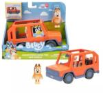 TM Toys Bluey: Excursia familiei Heeler - Vehicul 4 x 4, cu figurina (BLU17661) Figurina