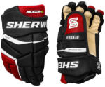 SHER-WOOD Mănuși de hochei Rekker Morph 1 Black/Red/White Junior 12 inci