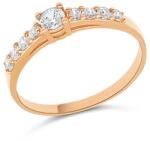 ÉkszerM Rozé Arany Gyűrű (méret: 52) AU 95018