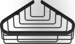 DECOR WALTHER Raft colțar pentru duș Basic negru mat (0705160)