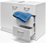 Casaria Neapel modószekrény 3 fiókkal, fehér (100493) - ebuying