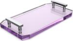 DECOR WALTHER Tavă de baie Kristall violet cu mânere cromate (0942480)
