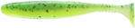 Daiwa Tournament D'Fin 4" gumihal, 100 mm, UV Chartreuse Tiger, 1 db (16502-510)