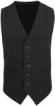 Premier Workwear Férfi mellény szatén hátrésszel - Fekete | XS (PR622-1000145267)