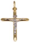 Ékszershop Bicolor arany kereszt medál (1319788)