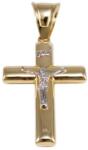 Ékszershop Bicolor arany kereszt medál (1325781)