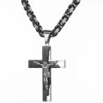  GR-32545 Férfi Nyakék - Fekete/Ezüst/70cm