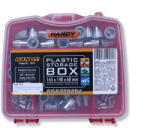  Szegecsanya készlet 124 db-os (Lapos fejű acél szegecsanyák + 10955) (SZA K02)