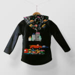 Takoy Panel szabásmintával 146 softshell kabátra színes autók