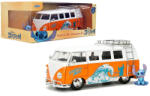 Jada Toys Disney Stitch - Volkswagen Bus din 1961, mașinuță de jucărie la scară 1/24 cu figurina Stitch - Jada Toys (9336340314R00)
