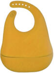  Szilikon Baba előke ételfogó zsebbel sárga