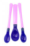Baby Bruin Hőérzékelős baba kanál, hosszú 3 db-os különböző méretben - Rózsaszín (55043241kek)